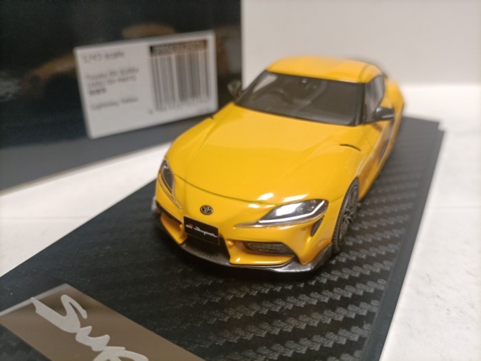 Mark43 1 43 Toyota Supra A90 RZ Parts 5th Generation Sports Car Model Supra A90 RZ Parts Yellow