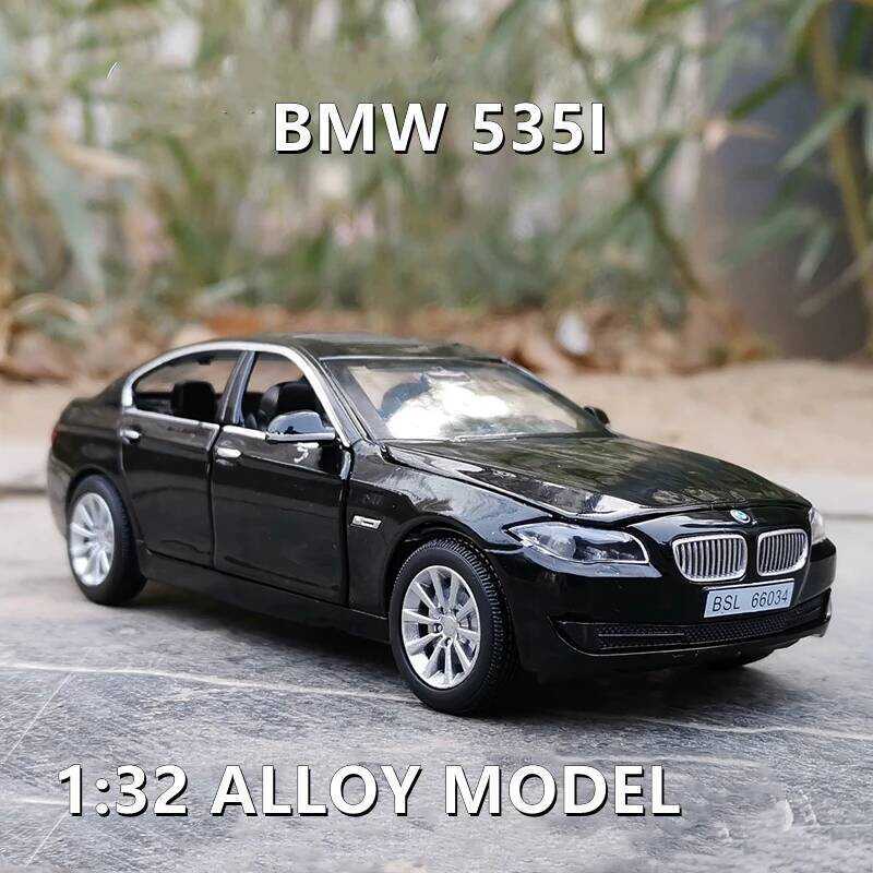 C 1:32 BMW 5 Series 535I Alloy Car Model Diecast Metal Toy Vehicles Car Model High Simulation Sound