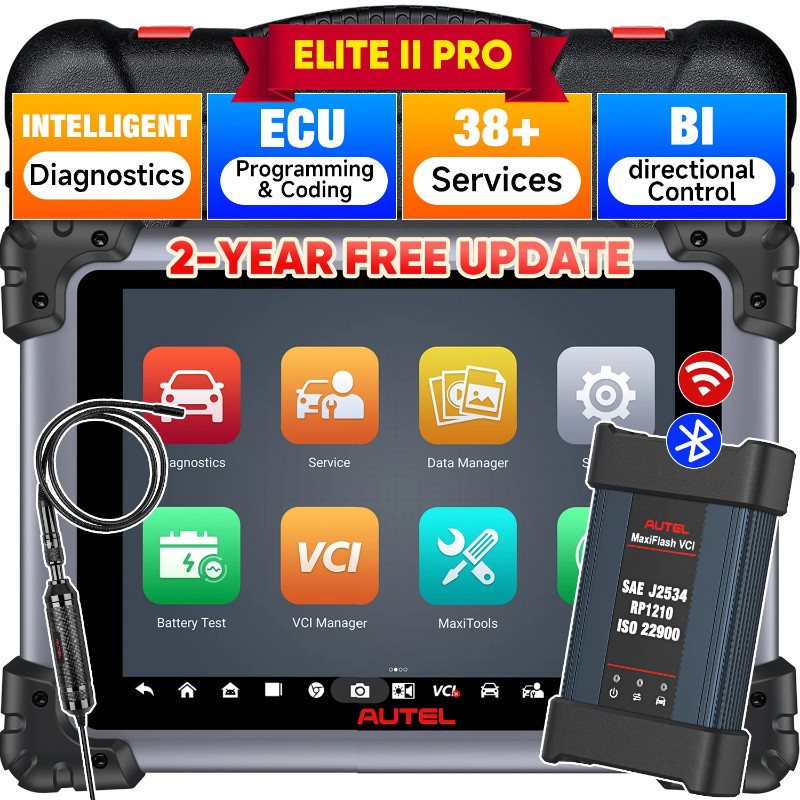 Autel Elite 2 Pro ECU Programming Scanner Professional J2534 Diagnostic Tool CAN FD / DoIP Intellig