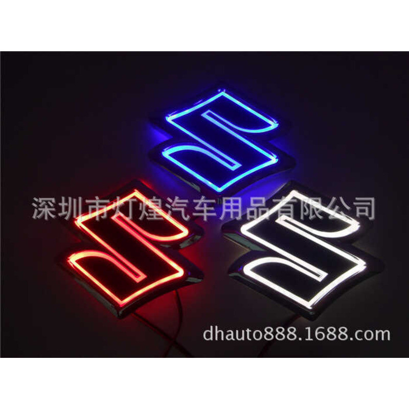 5D Suzuki Car Logo Hybrid Power Swift Otto Jimny Tianyu ไฟโลโก้รถยนต์ LED ไฟท้ายโลโก้รถยนต์