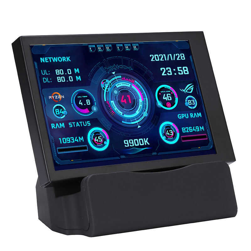ใหม่ 3.5 นิ้ว IPS รองหน้าจอคอมพิวเตอร์ CPU GPU RAM HDD Monitor USB สําหรับได้อย่างอิสระ AIDA64 + Typ