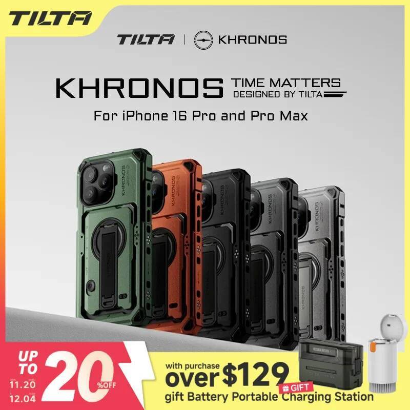 TILTA Khronos Cage kit สําหรับ iPhone 16 Pro/Pro max Kit iPhone พร้อมเคสการ์ดแม่เหล็ก