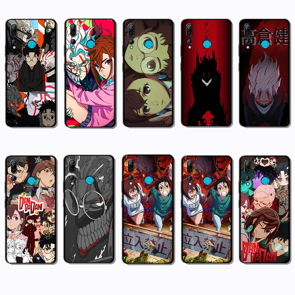 เคสโทรศัพท์สีดําแบบนุ่มสําหรับ Huawei Y7 Huawei Y7 Y9 Prime NG10 DAN DA DAN ปลอกป้องกันการล่มสลายฝาค