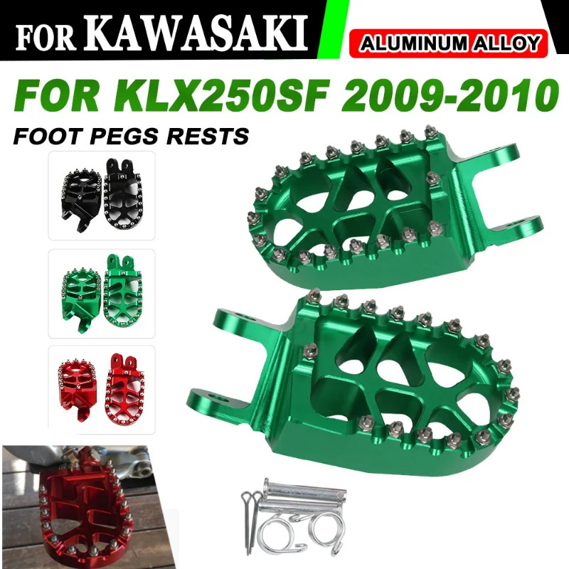 Footrest Footpegs Foot Pegs Rest Pedal for KAWASAKI KLX250SF KLX 250SF 250 SF 2009 2010 Motorcycle