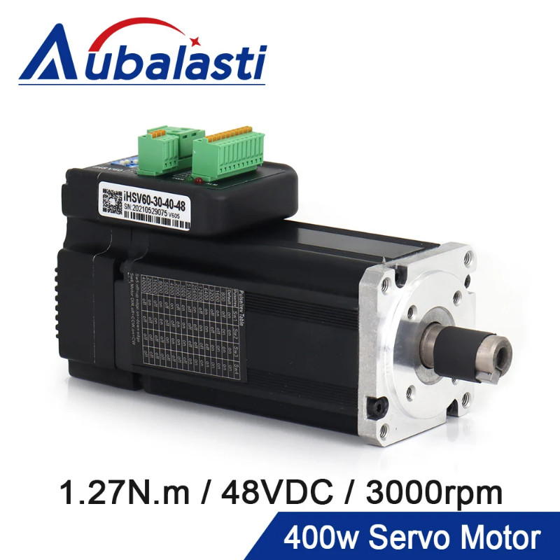 Aubalasti JMC 400W 1.27N.m 3000rpm Integrated Servo Motor Driver 48V 11.2A iHSV60-30-40-48 for Spra