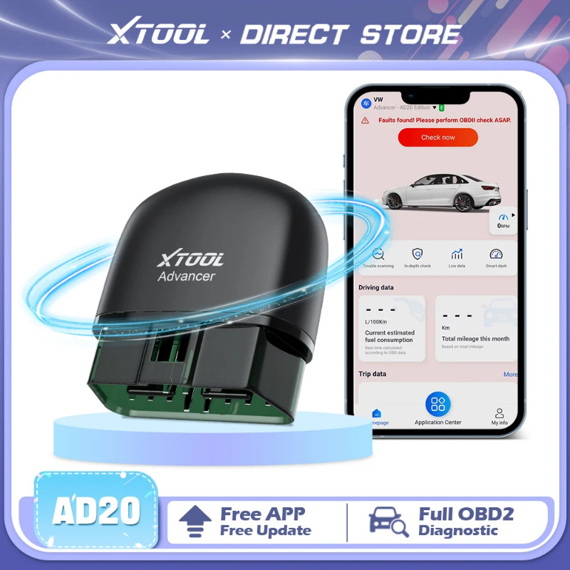 XTOOL AD20 OBD2 Scanner Cars Code Reader Automotive OBD 2 Diagnostic Tools Live Data Read fault Bat