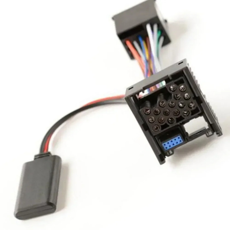 JieRui-BT 5908 Bluetooth-compatible Audio AUX Cable Big Plug Adapter 10-pin For BMW E46 320i 323i 3