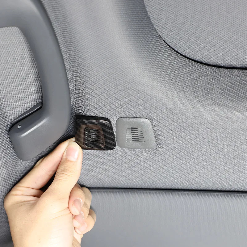 For BMW 5 Series G60 2024 ABS Carbon Fiber Car Roof Microphone Horn Cover Car Interior Accessories