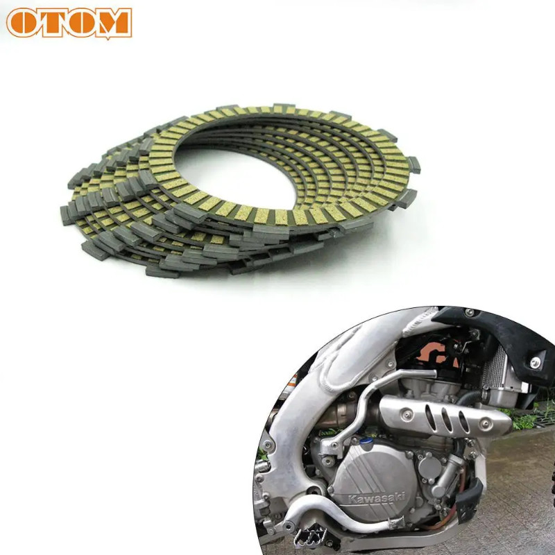 OTOM Motorcycle Friction Clutch Plates Disc Sets For KAWASAKI KX250F KDX250 KX250 KX250 KX500 13088