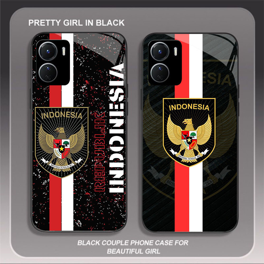 HK-59 อินโดนีเซียโลโก้แก้วสําหรับ VIVO iQOO Y01 Y15S U5X Z9X Y56 Y17S Y36i Y27S Y36 Y15A Y16 5G