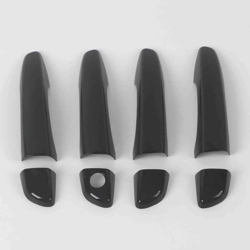 เหมาะสําหรับ 11-18 Citroen Citroen DS5 Handle Bright สีดําด้านนอกประตูคาร์บอนไฟเบอร์รูปแบบดัดแปลงตกแ