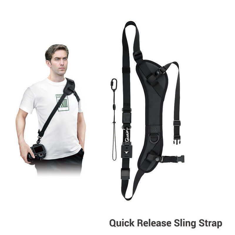 JJC สายคล้องไหล่กล้องเข็มขัดสําหรับ Canon EOS R6 6D II 5D Mark IV 90D 200D Nikon Z8 Z7II Z6II D850 D