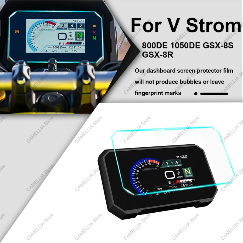 Motorcycle Dashboard Protective Film Anti Scratch Motorcycle Screen Protective Film for V-Strom 800