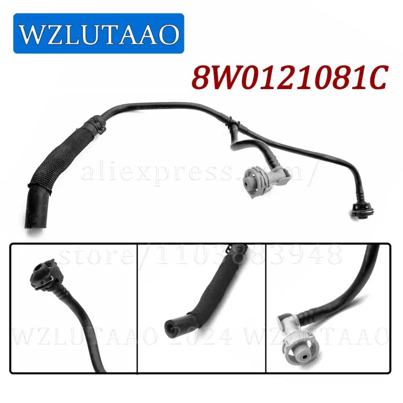 Engine Coolant Radiator Overflow Pipe 8W0121081AN,8W0121081C,8W0121081EQ,8W0121081CH For Audi A4 A5