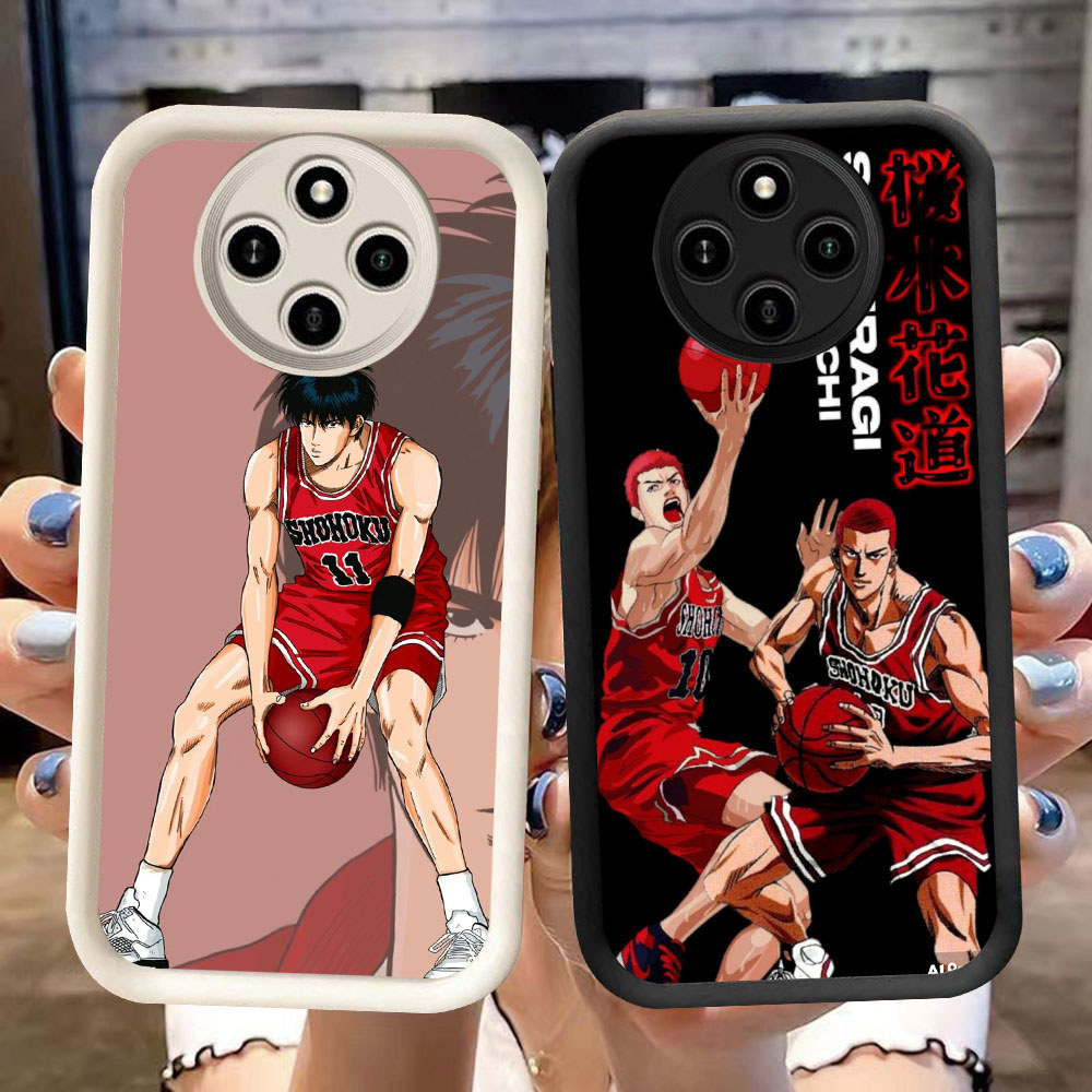 DK-82 อะนิเมะ Slam Dunk ปลอกซิลิโคนสีดําและสีขาวสําหรับ Xiaomi Redmi Poco 14C C61 12 X3 A3 C75 13 A3