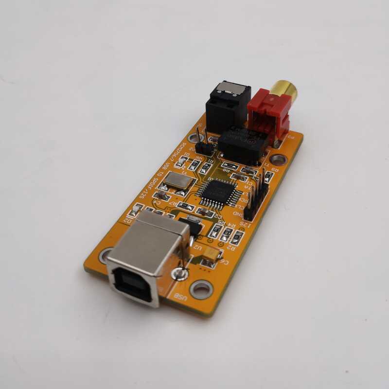 การ์ด USB Sonic USB to Coaxial Optical Fiber I2S ชิป PCM2707 PCM2706