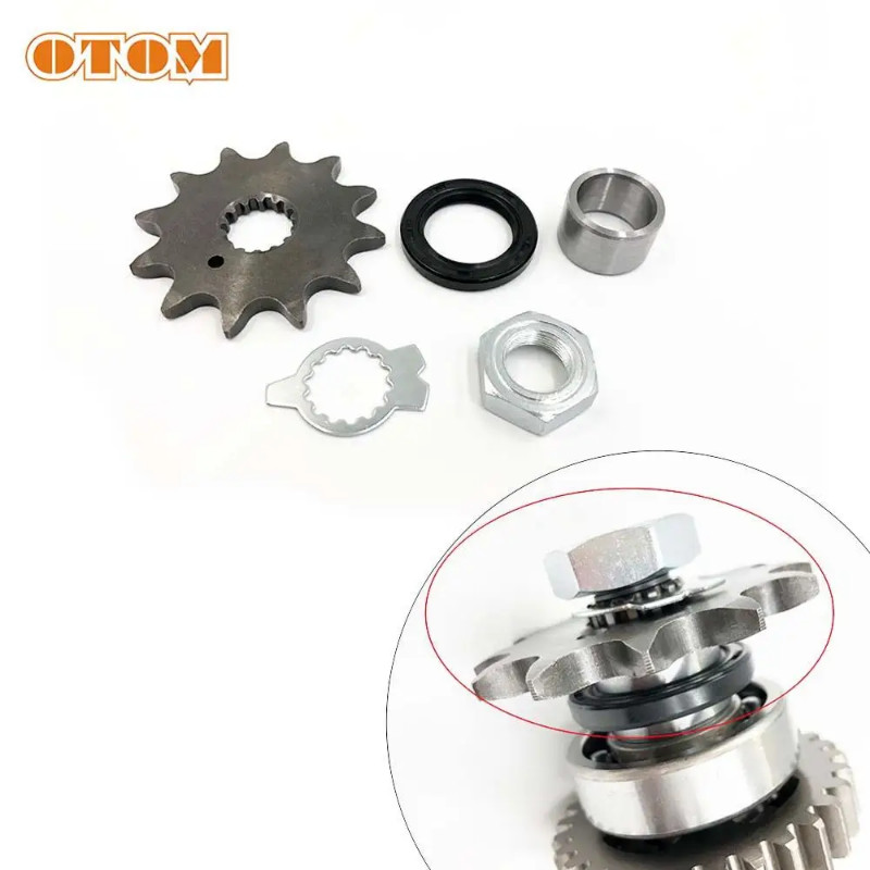 OTOM Motorcycle Engine Countershaft Assembly Front Sprocket Bushing Oil Seal Nut Lock Kit For YAMAH