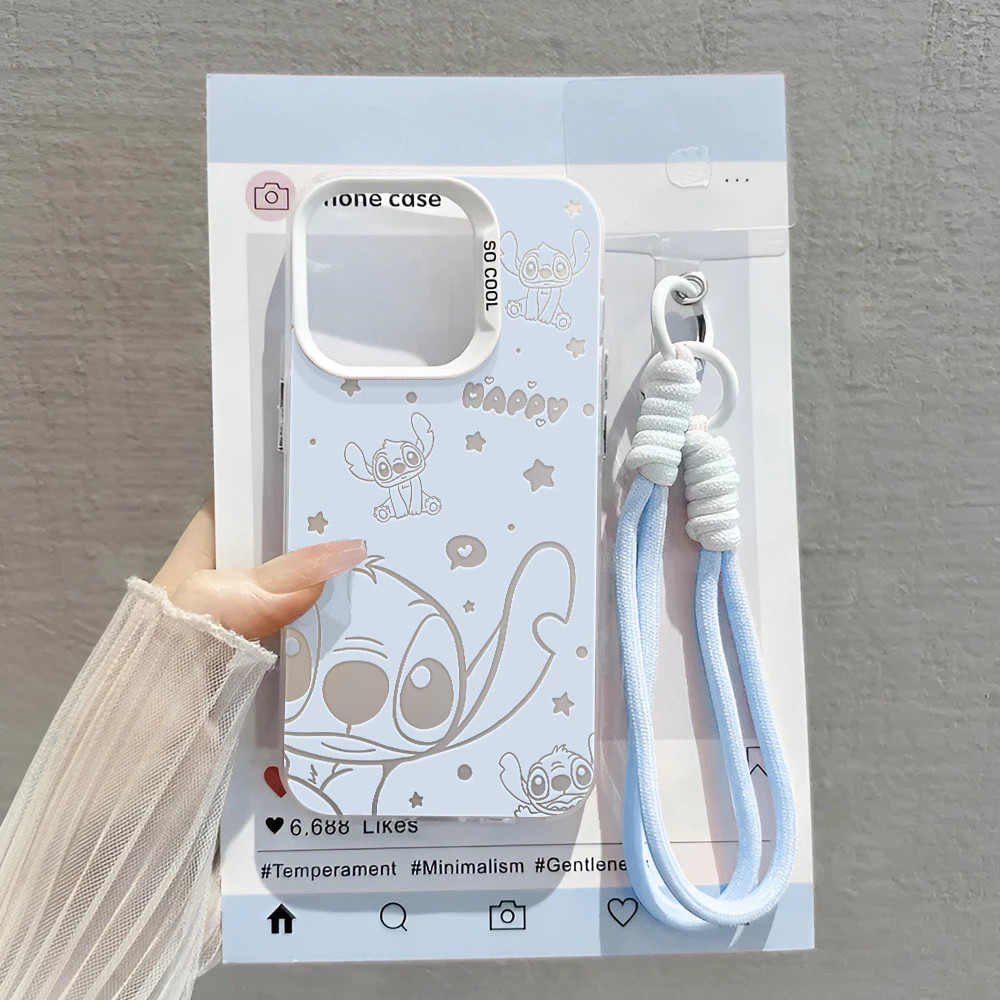 น่ารัก Happy Stitch เคสโทรศัพท์สําหรับ VIVO V60 V50 Lite 5G V40 V27e V30 V30e S1 V29 V23 V23e V25 Pro V27 V29e