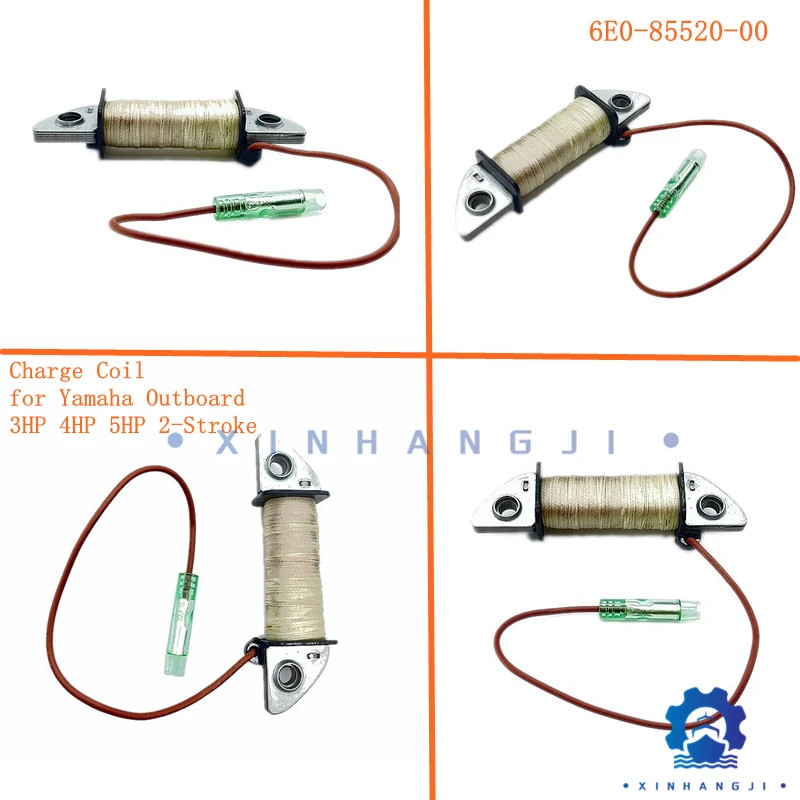 6E0-85520-70 Charge Coil for Yamaha Outboard 2-stroke 3HP (Malta) 4HP 5HP, 6E0-85520-70-00,6E0-8552