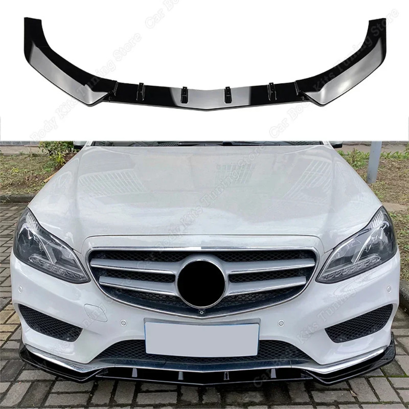 For Mercedes Benz W212 S212 Front Bumper Lip Spoiler Splitter Diffuser Bodykits  E Class E250 E300