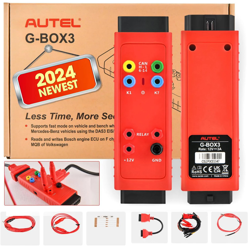 Autel GBOX3 Key Programming Tool G-BOX For Mercedes-Benz BMW Toyota 4A All Key Lost Work Key Progra