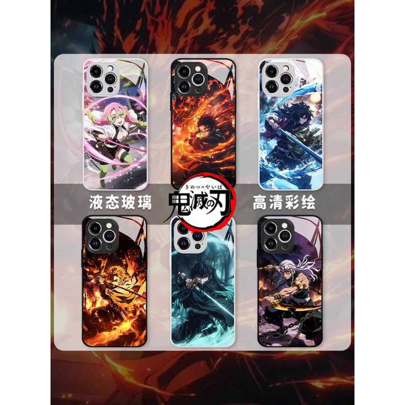 Demon Slayer เคสโทรศัพท์ 17 อะนิเมะ 16promax สินค้า 15pro Tanjiro 13mini Ganlu วัด Mili 11/12/x Tomi