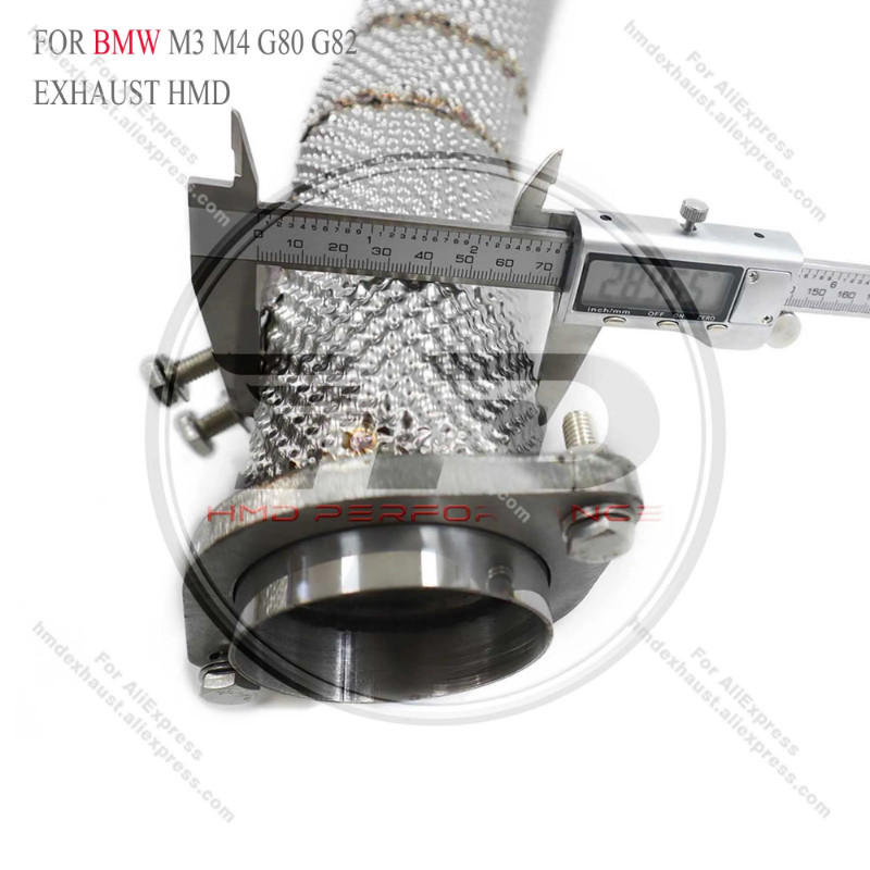 HMD Big Sale Exhaust Assembly High Flow Performance Downpipe for BMW M3 M4 Competitio G80 G82 S58 E