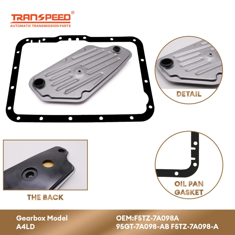 TRANSPEED A4LD Auto Transmission Oil Filter F5TZ7A098A 95GT7A098AB F5TZ7A098A Oil Pan Gasket For Fo