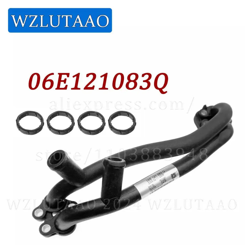 Supercharger Coolant Tube Hose Set 06E121083Q 06E121083M For VW Phaeon 2017-2023 Audi A4 A5 A6 A7 A