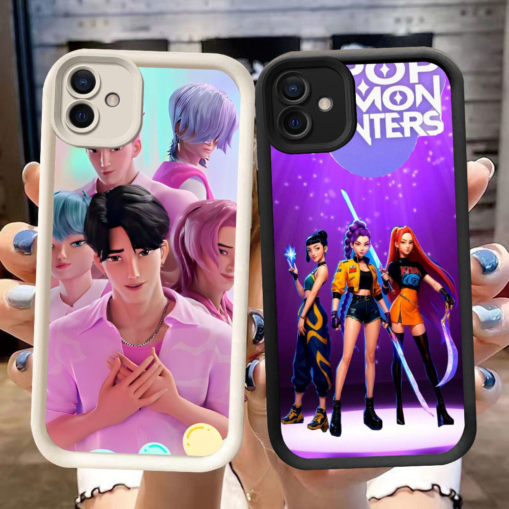 DK-58 Demon Hunter สาวปลอกซิลิโคนสีดําและสีขาวสําหรับ Samsung A07 A04 A03 A04E A05 F04 A06 M04