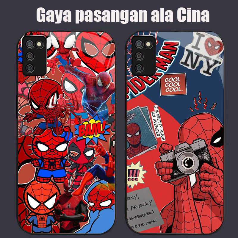 DK-71 Marvel X men Casing GLASS soft frame สีดํา Samsung A02S M02S A03S 164mm A51 166mm A71