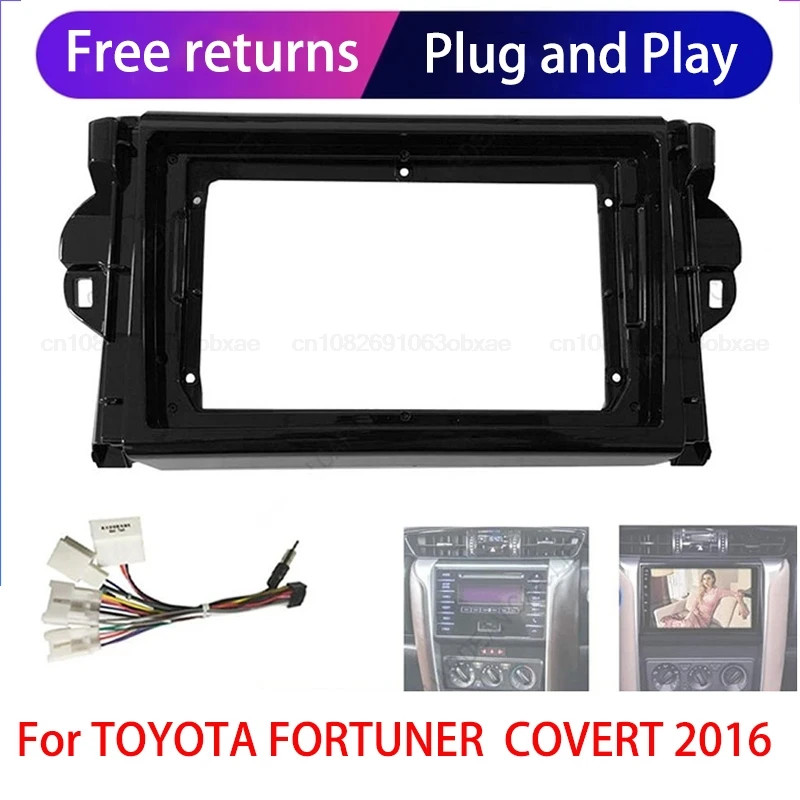 9Inch Car Radio Fascias For 2016 TOYOTA FORTUNER/ COVERT Android GPS MP5 Stereo Player 2 Din Head U