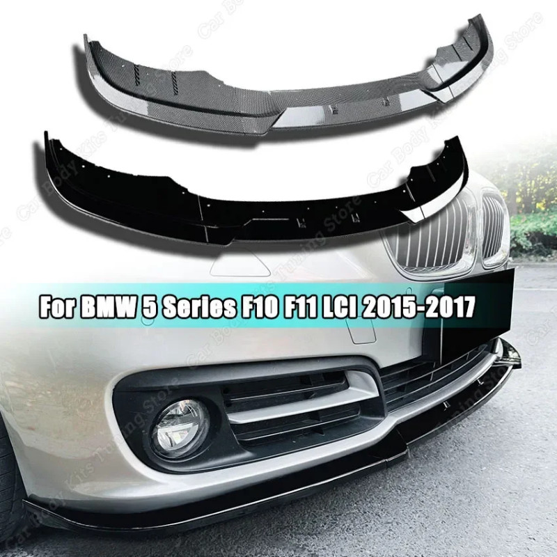For BMW 5 Series F10 F11 LCI 2015-2017 Front Bumper Lip Spoiler Splitter Diffuser Cover Guard Retro