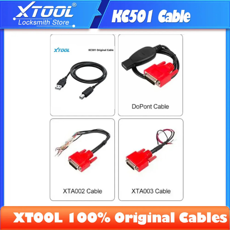 2024 XTOOL 100% Original KC501 Cables For XTOOL X100 PAD3 For VW4&5th IMMO KC501 Cable