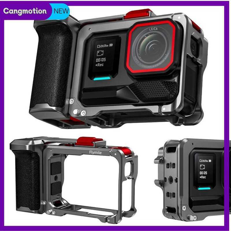 CANGMOTION อลูมิเนียม Xplorer Grip Kit กรอบ Quick Release ปุ่มชัตเตอร์กรงกระต่ายป้องกัน StreetGrip V