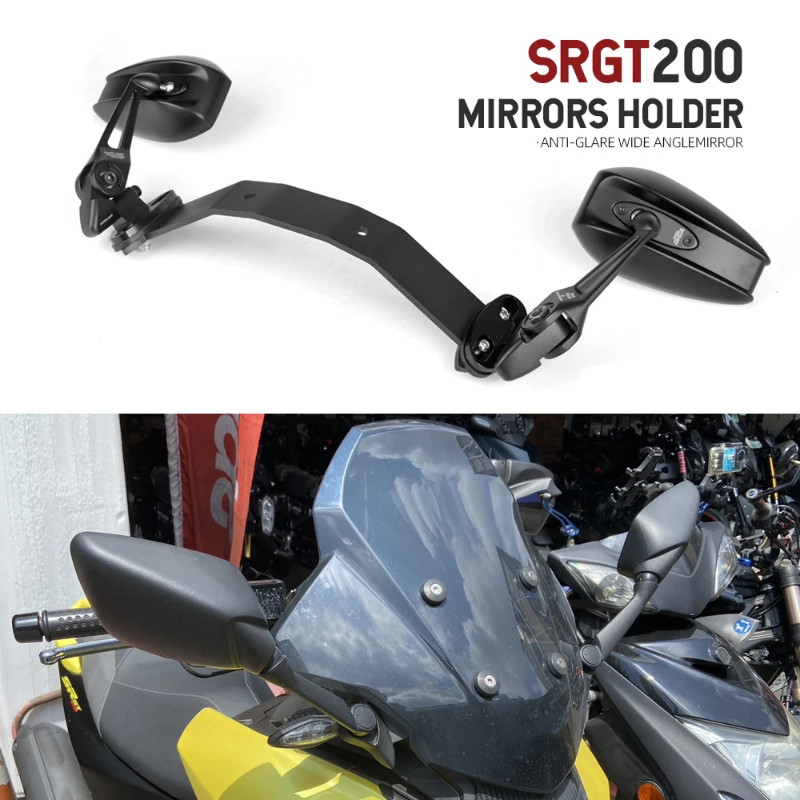 Rearview Mirrors For Aprilia SR GT200 SRGT 200 srgt 200 Motorcycle Side Mirrors Bracket Kit Windshi
