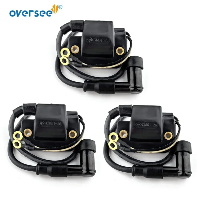 3pcs Ignition Coil 33410-95500 For Suzuki 75HP 85HP 2-Stroke Outboard Motor 1977-1985