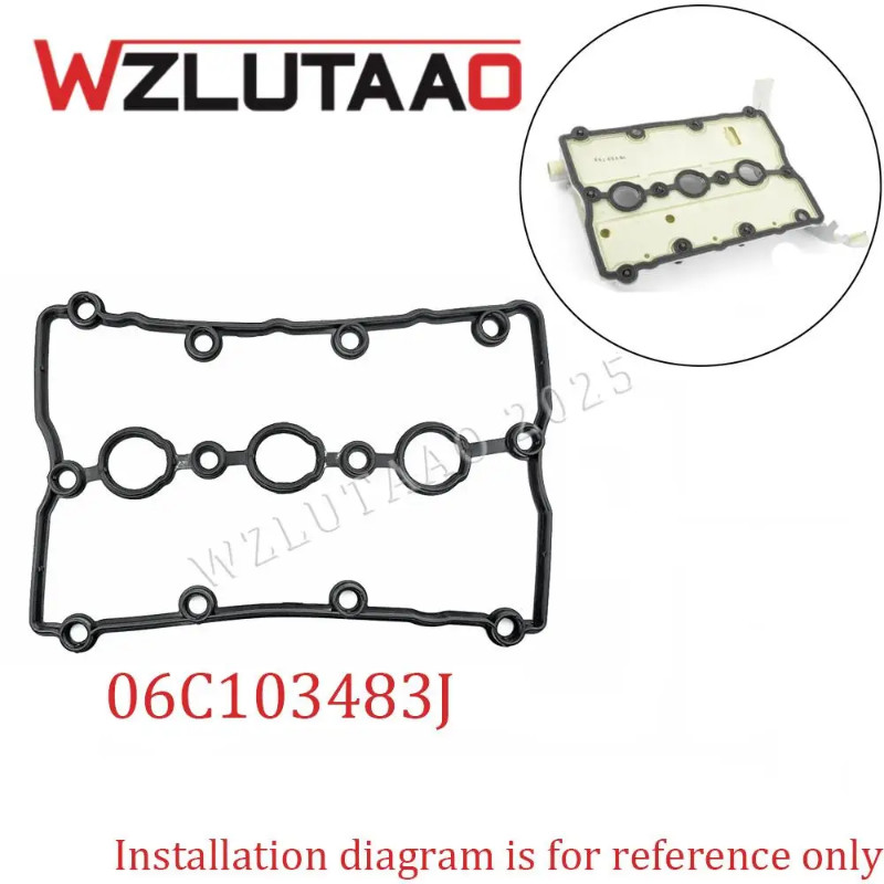 06C103483J Engine Valve Cover Gaskets 06C 103 483 J For AUDI A4 B6/B7 2000-2006 A6 C5/C6 2001-2006
