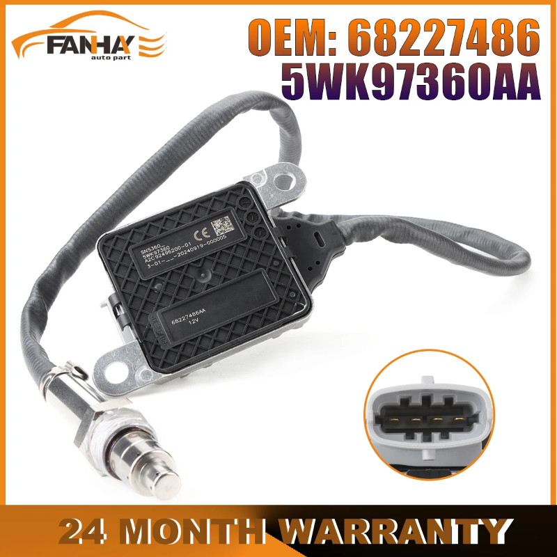 New NOx Sensor Probe Nitrogen Nox Oxygen Sensor 68227486 5WK97360AA For DODGE RAM 2500 3500 4500 55