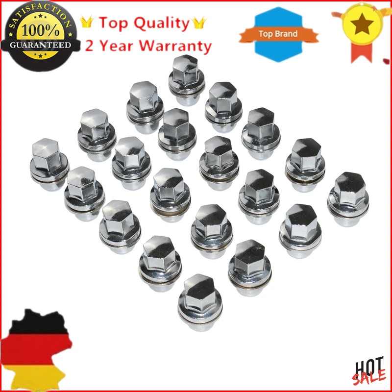 AP03 M14x1.5 For Land Rover Discovery 3, 4 5, Range Rover & Sport & L322 & L405 Alloy Wheel Nut x20