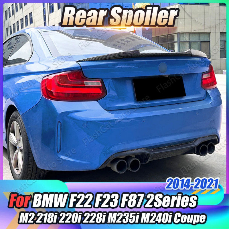 For BMW F22 F23 F87 M2 218i 220i 228i M235i M240i 2014-2021 M4 Style Car Rear Trunk Lip Tail Spoile