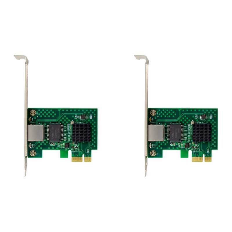 การ์ด 2X I225-V, การ์ดเครือข่ายเซิร์ฟเวอร์อีเธอร์เน็ต PCI-E I225 2.5G สําหรับคอมพิวเตอร์เดสก์ท็อป