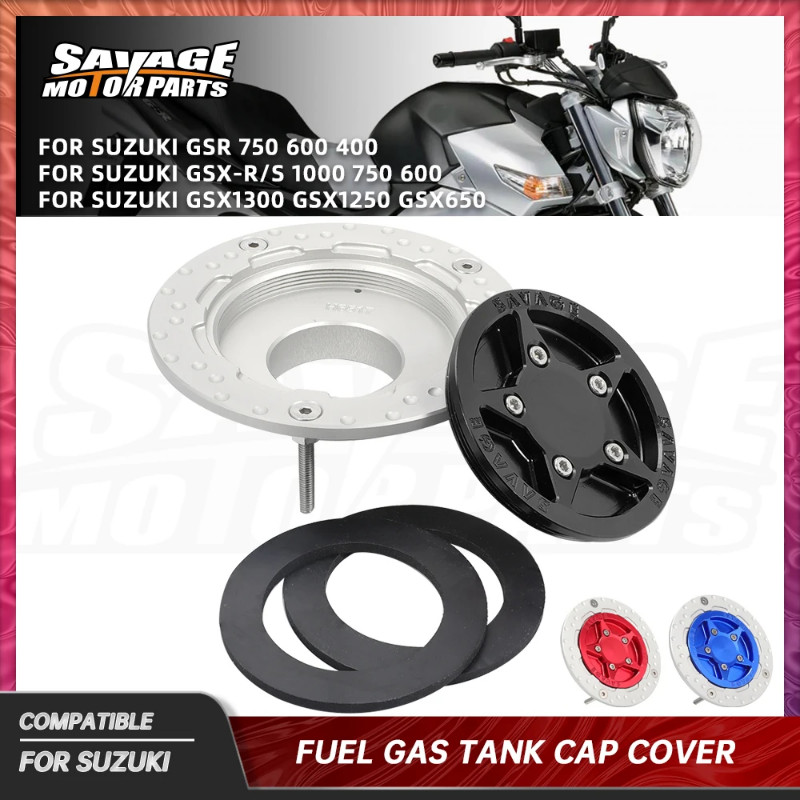 For Suzuki GSR600 Gas Oil Fuel Tank Cap Cover GSR750 GSR400 GSX-R/S 1000 750 600 GSX1300 GSX1250 GS