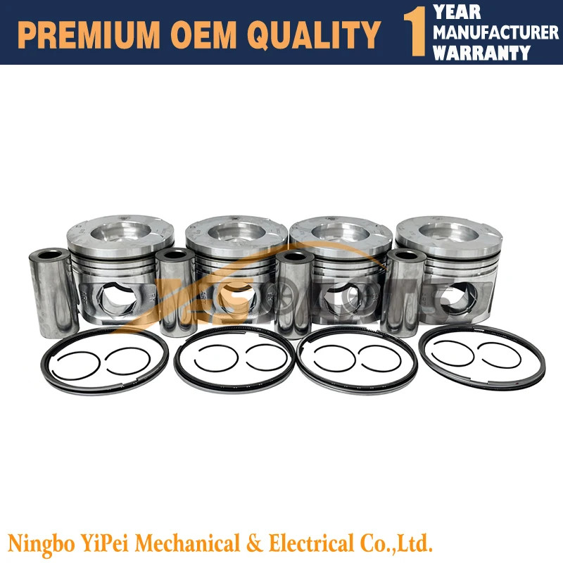 1KD Piston with pin Piston Ring 1KD-FTV For Toyota Engine (4set) Piston & Ring