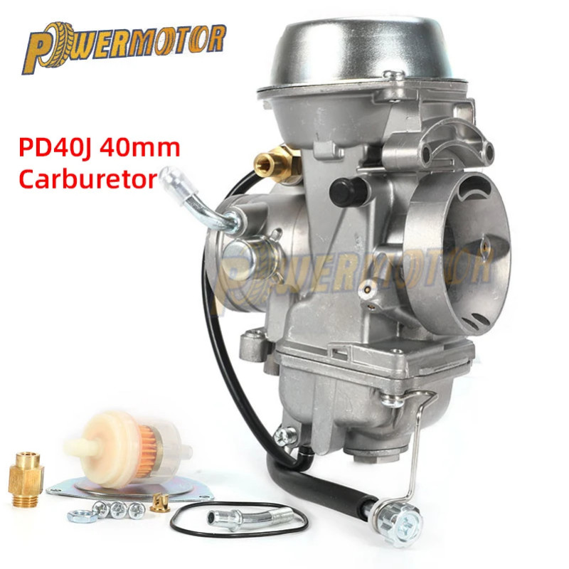Motorcycle Carburetor PD40J 40mm 4 Stroke Carb Parts for POLARIS SCRAMBLER 4X4 Universal 400cc to 6