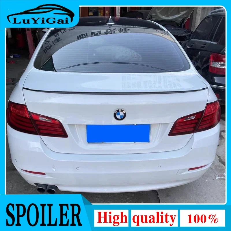For BMW F10 F18 Spoiler ABS Material Car Rear Wing Primer Color Rear Spoiler for BMW M5 520i 528i 5