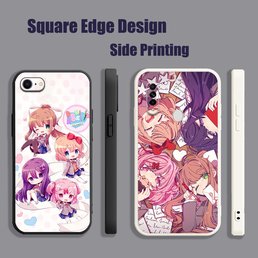 สําหรับ OPPO A12 A3S A5S A5 A7 A15 A15S A16 A16S A12E DDLC Yuri Monika sayori natsuki BOW05 เคสโทรศั