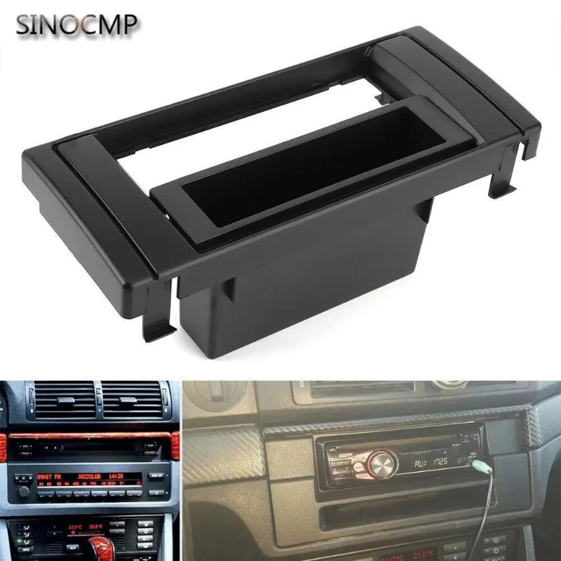 Single Spindle CD Player Frame Radio Fascia Panel For BMW 5 Series E39 Model Car Stereo Radio Fasci