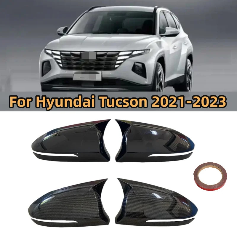 Car Side Rearview Wing Mirror Cover Caps For Hyundai Tucson NX4 2021-2023 Rear view Mirror Cover Sh