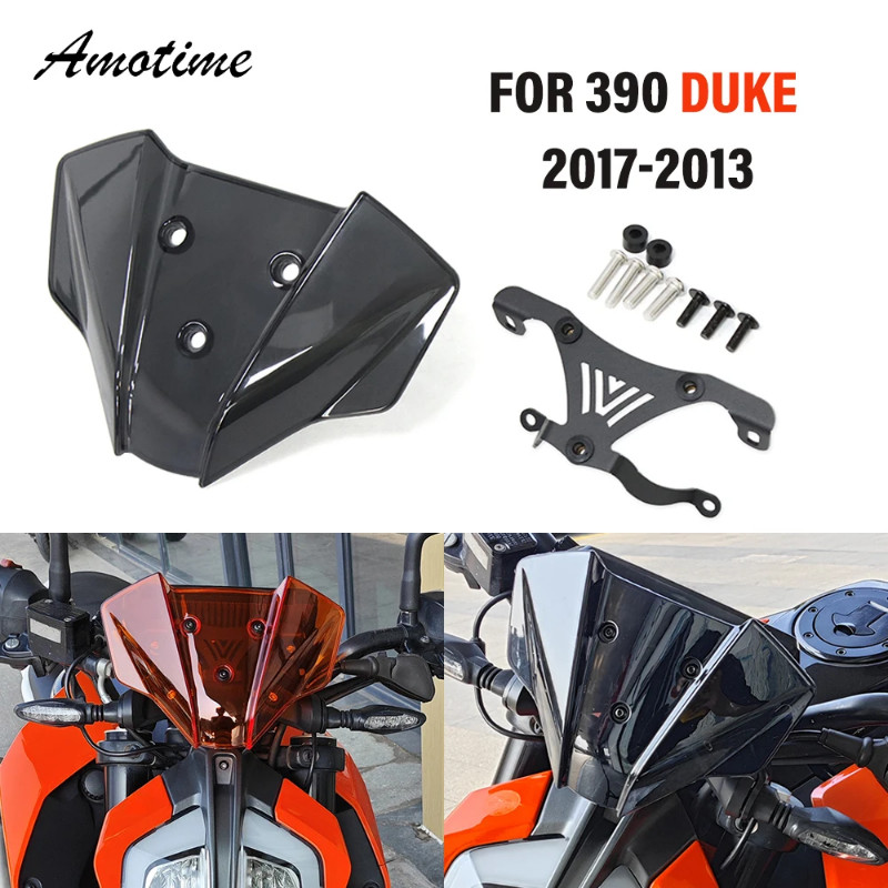 2017-2023 For 390 Duke Windshield Flyscreen For 390Duke  290Duke 125Duke Motor Windscreen Guard
